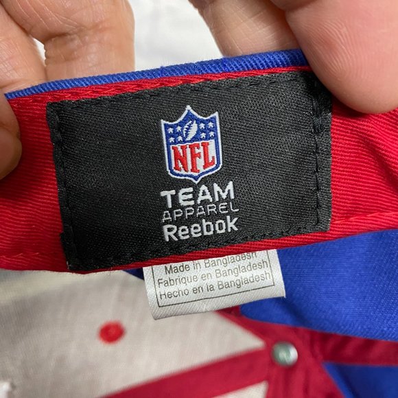 Reebok NY Giants Hat Cap Youth Strap Back Red White Blue Team Apparel One Size - Picture 8 of 10